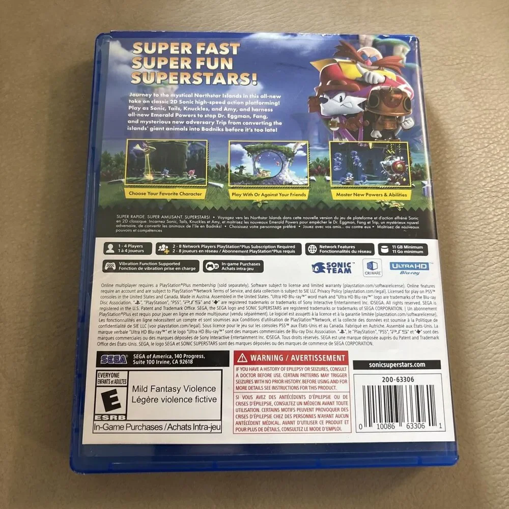 Sonic Superstars PS5 Playstation 5